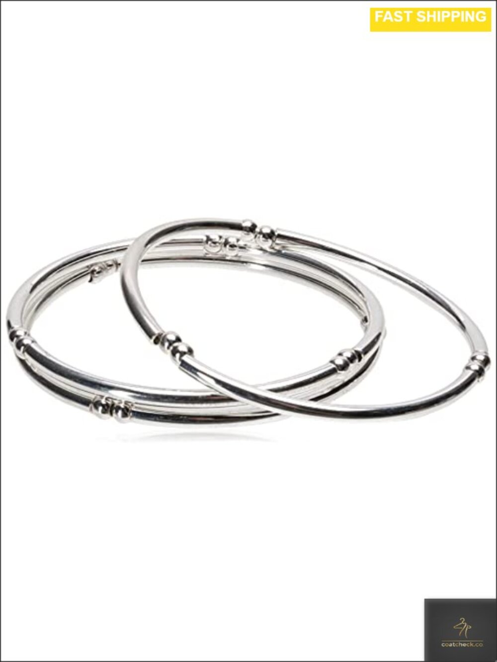 Stretch Bangle Bracelets Layered Stackable Brass Set